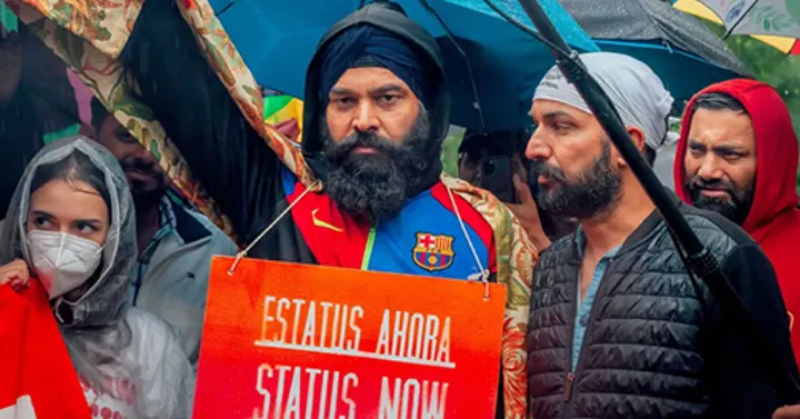 تظاهرات مهاجران فاقد وضعیت در مونترال