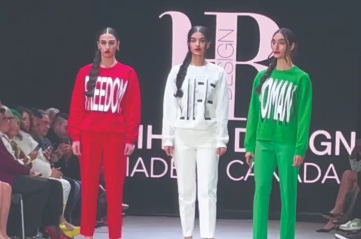 افسانه ریحانی‌فرد در هفته مد ونکوور: می‌خواهیم از هر تریبونی صدای مردم‌مان باشیم