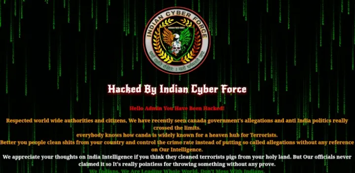 حمله هکرهای هندی به وبسایت نیروهای مسلح کانادا