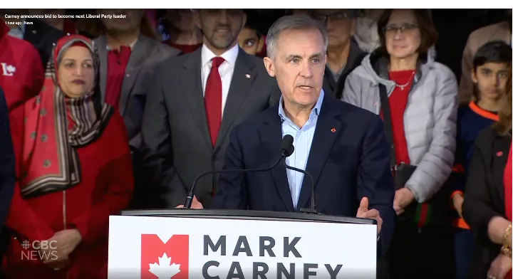 مارک کارنی کاندیدای رهبری حزب لیبرال شد: تمرکز من بر اقتصاد است