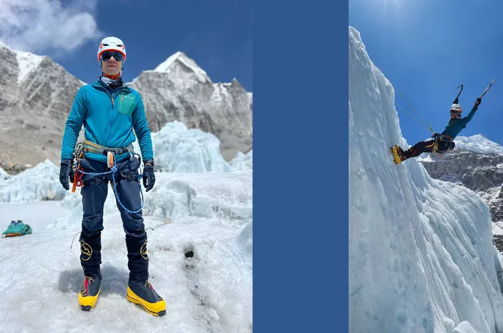 با کوهنورد مونترالی، افشین اصغرزاده در دامنه هیمالیا